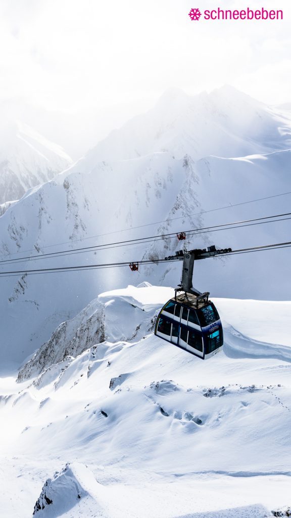 Lift Winter Alpen Schneebeben