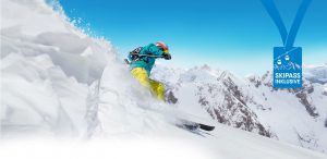 Skifahrer Tagesskifahrt Schneebeben