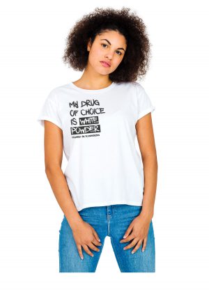 Model Schneebeben T-Shirt weiss "MyDrug"